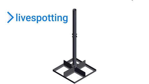 Kostenloses Bauanleitung für einen Kameraständer mit dem Open Source Projekt von livespotting.