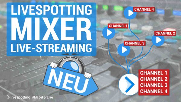 🍹  Wir präsentieren „livespotting Mixer“ als Erweiterung für jedes Streamingpaket.