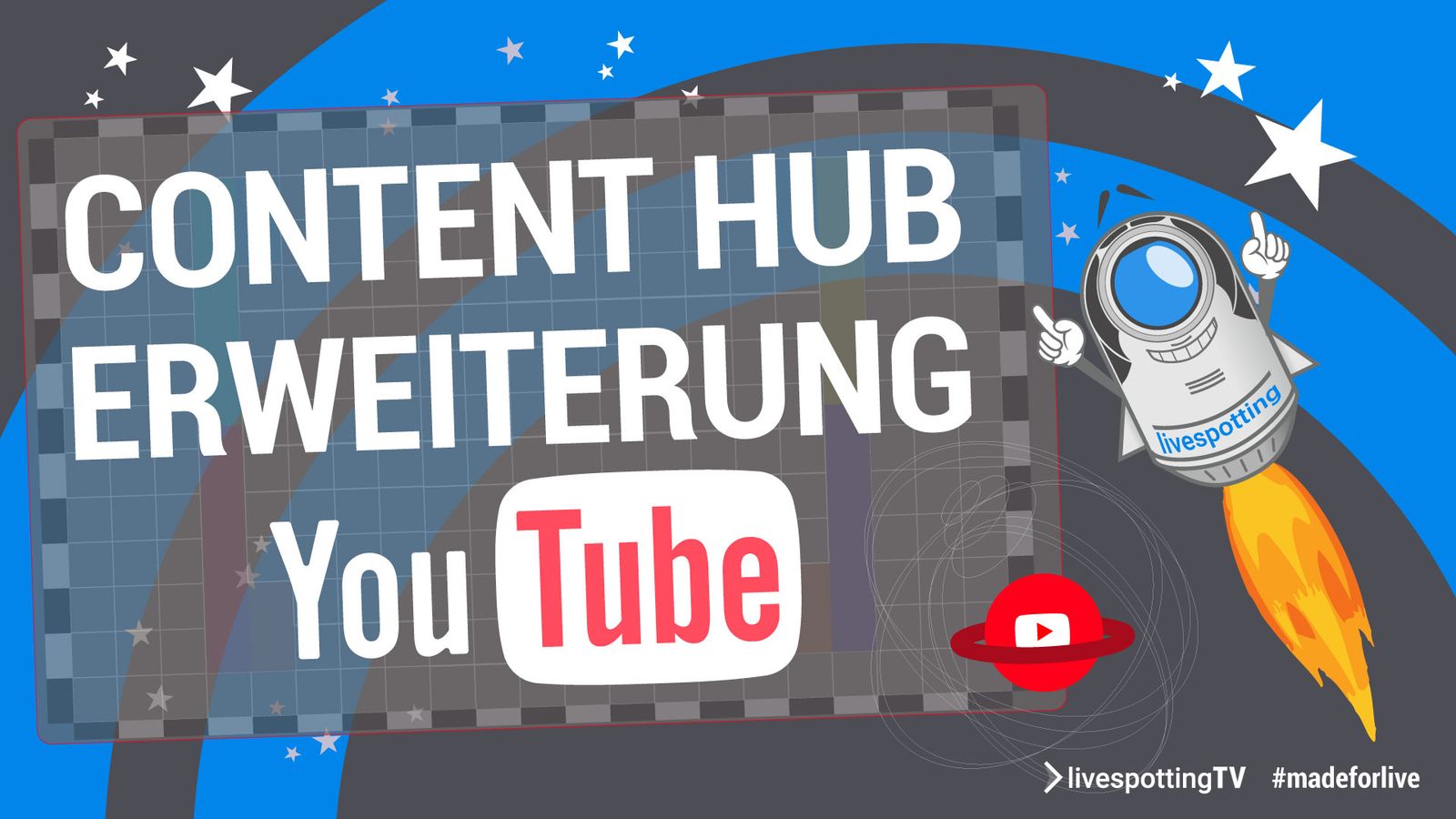 Content Hub für Webcams jetzt mit YouTube Live