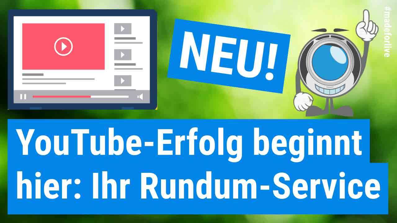 Einrichtung Ihres YouTube Livestreams als neuer Service