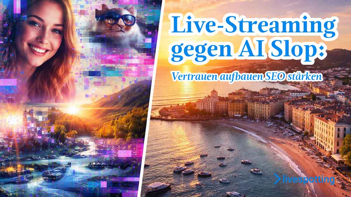 Live-Streaming gegen AI Slop: Vertrauen aufbauen, SEO stärken