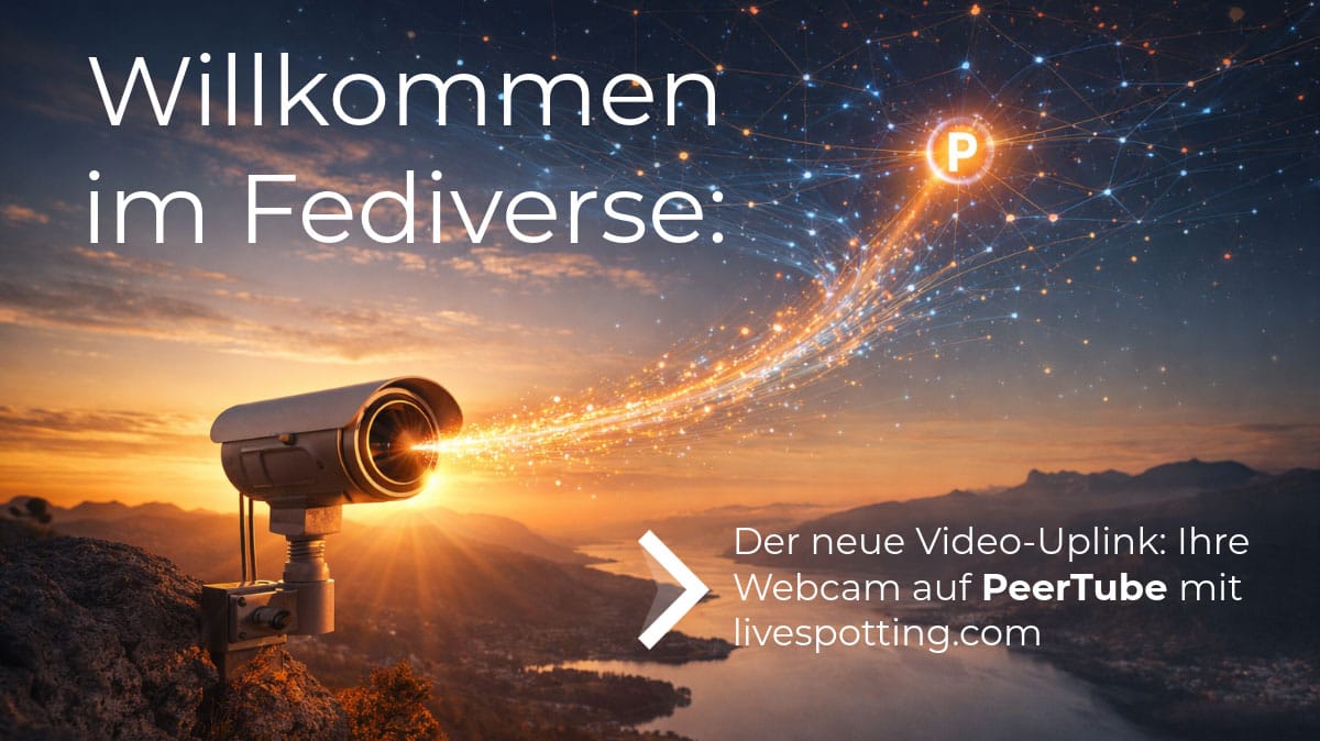 Die livespotting PeerTube-Instanz: So bringen wir Webcams und Livestreams ins Fediverse
