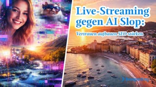 Live-Streaming statt AI Slop: mehr Vertrauen, Wiederkehrer und nachhaltiges SEO.