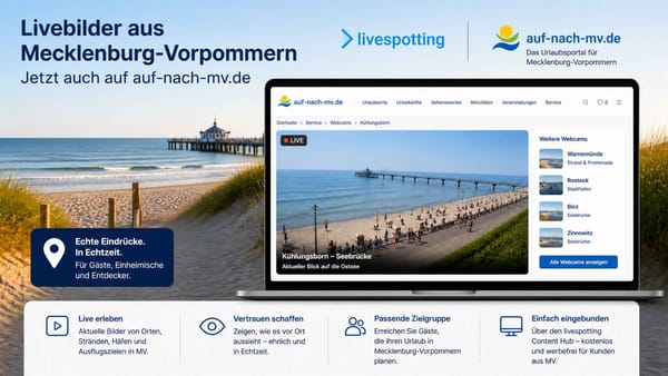 Ostseelive: Livebilder aus MV jetzt kostenlos und werbefrei auf auf-nach-mv.de.